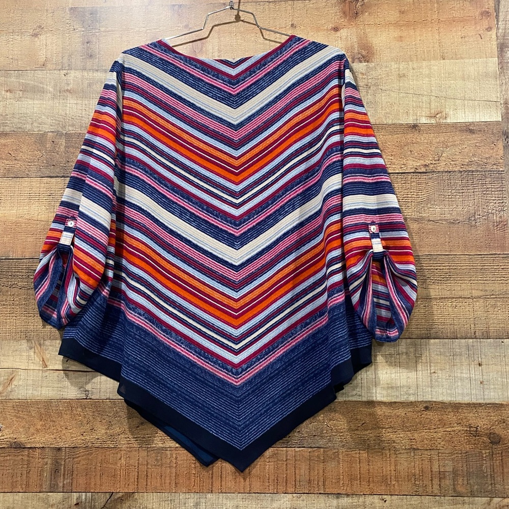 Ruby Rd. Striped Multicolor Kimono Blouse Size 2XL - Picture 3 of 4